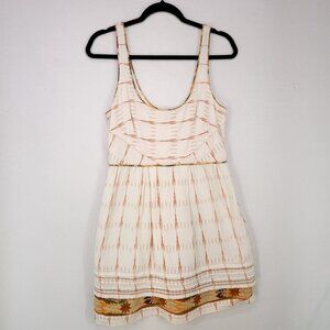 New Romantics Free People Dress Womens 10 Bohemian Embroidered Pockets